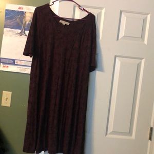 Burgundy dress